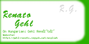 renato gehl business card